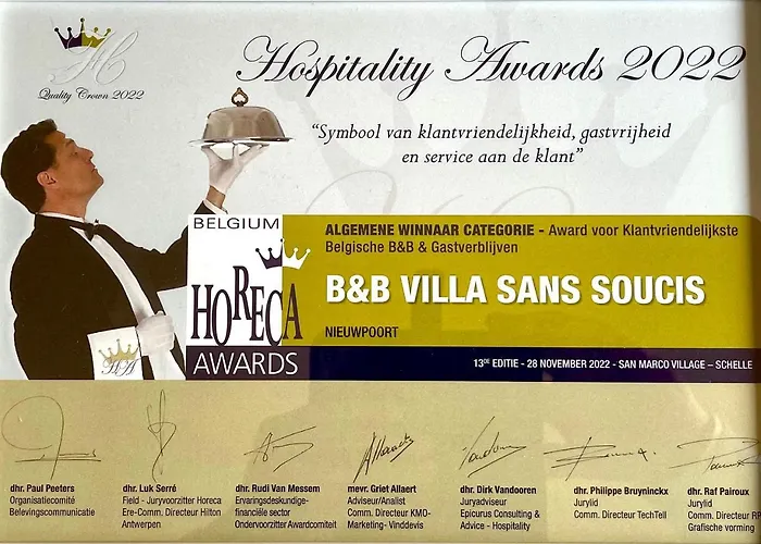 Sans Soucis Oda ve Kahvaltı Nieuwpoort